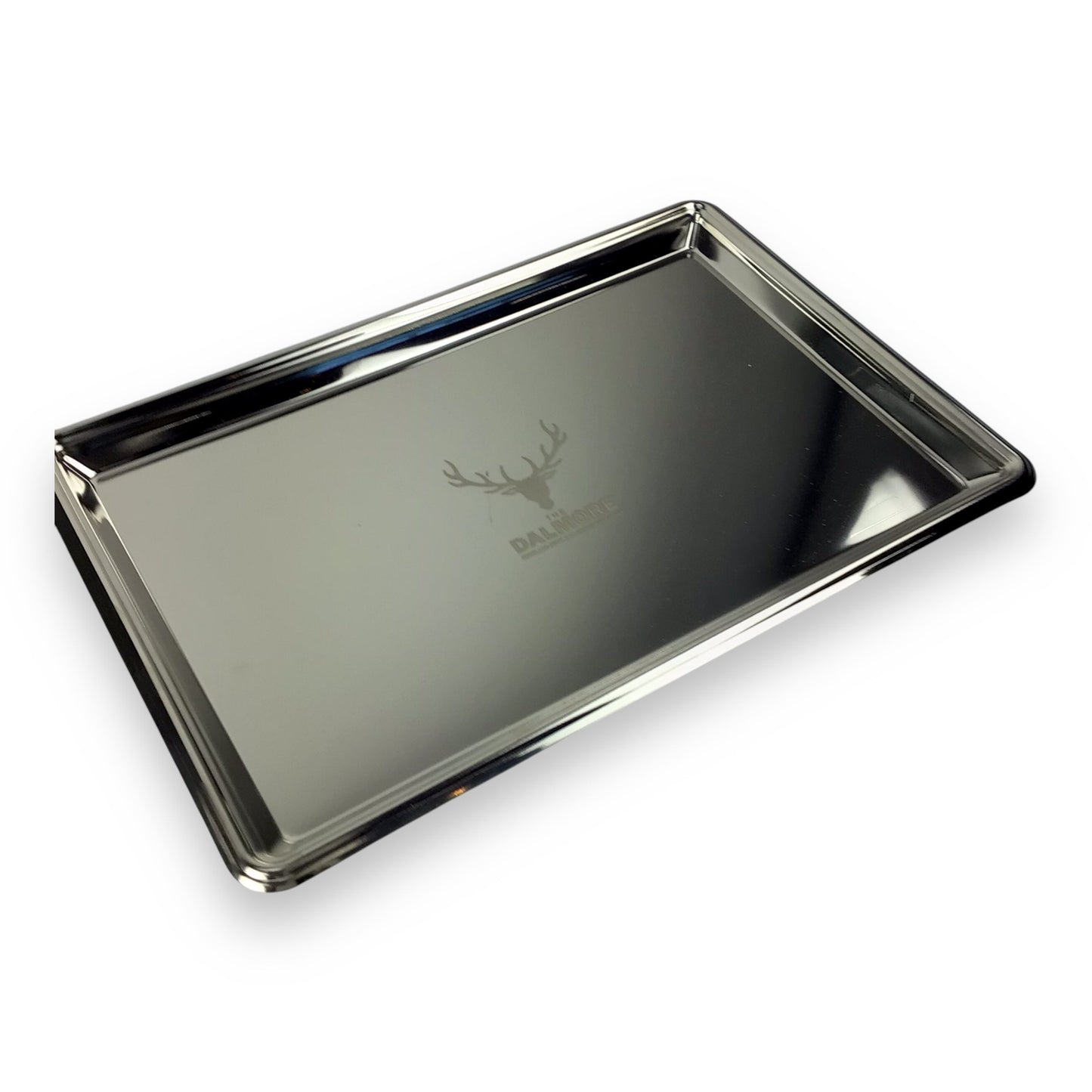 Dalmore Silver Whiskey Trays, Set of 2 – Brand New In Box