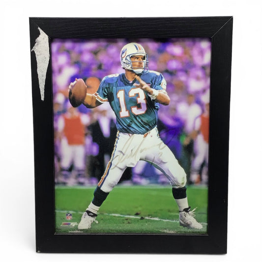 Dan Marino Autographed Photo 8x10 Framed Miami Dolphins NFL Collectible