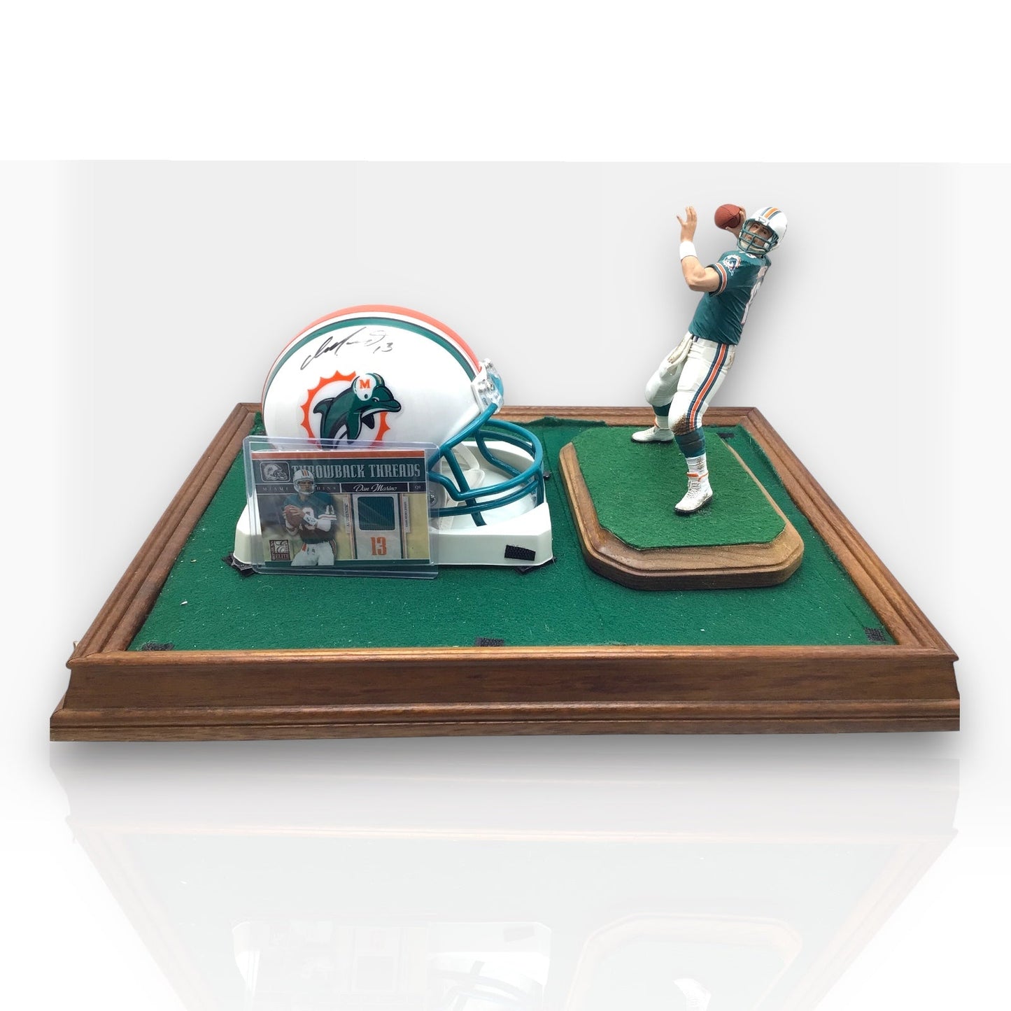 Dan Marino Dolphins Authentic Signed Football Shadowbox