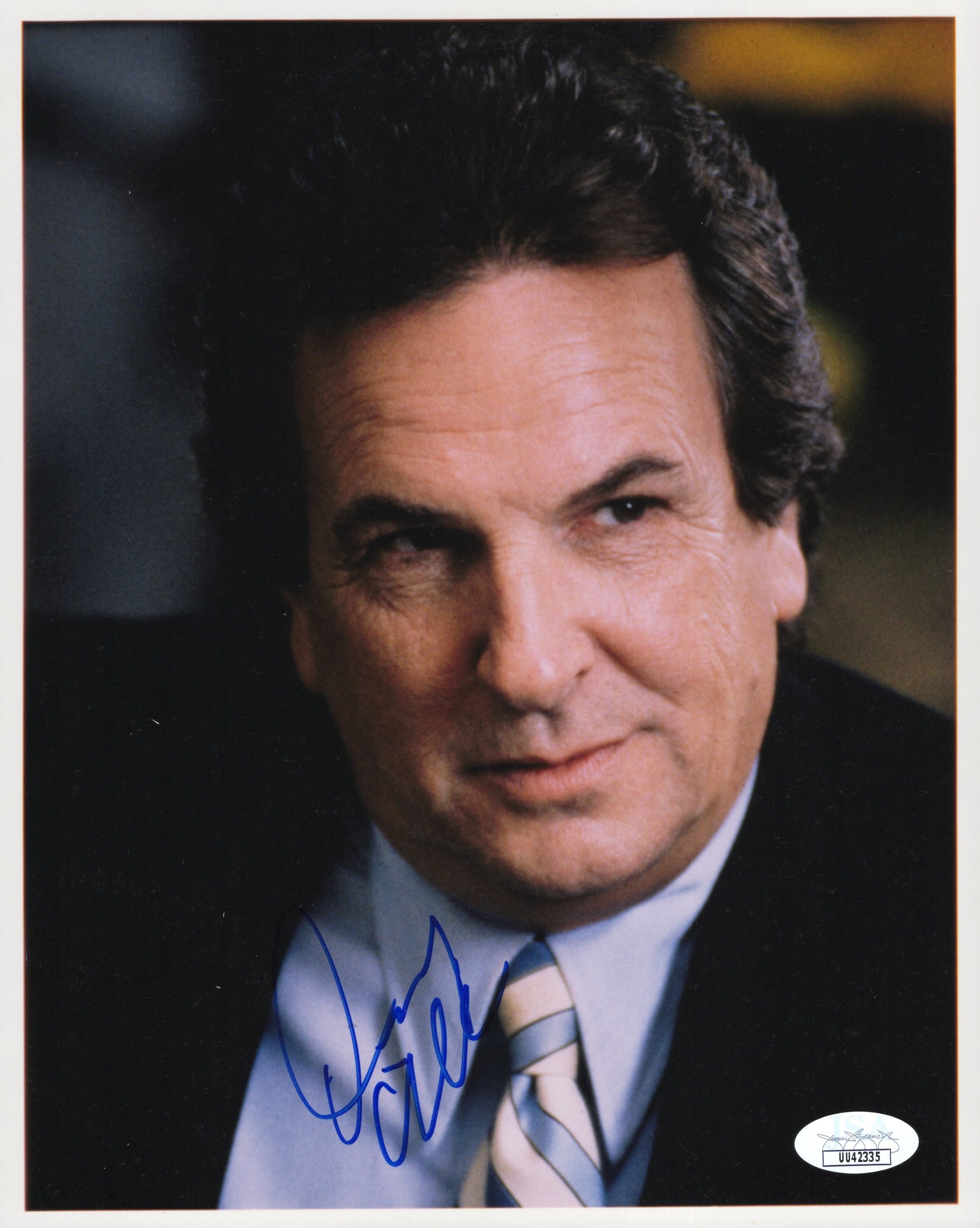 Danny Aiello Signed Photo 8x10, Danny Aiello Autograph in Suit, JSA and PSA Letter Double Certified Authentic UU42335