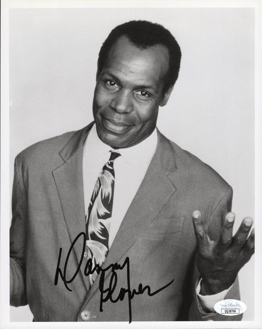 Danny Glover Signed Photo 8x10 B&W - Unique! JSA Certified Authentic QQ28706