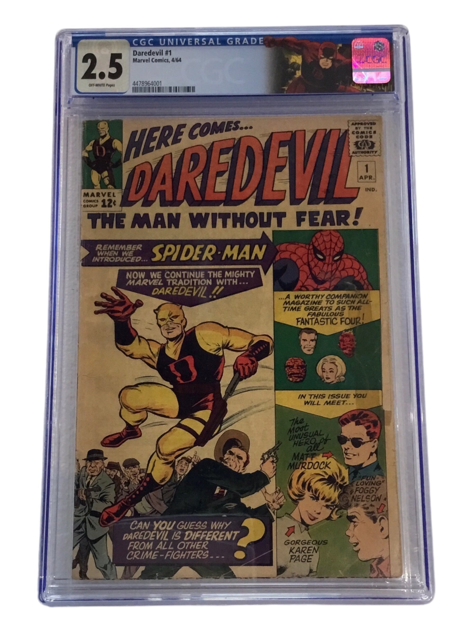 Daredevil #1 (1964) - CGC 2.5 - First ever issue of Daredevil!