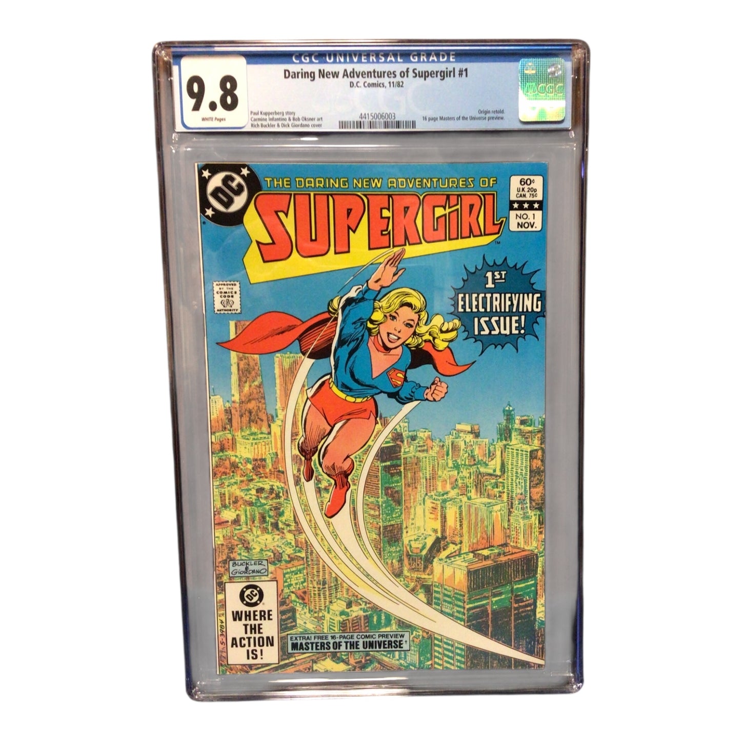 Daring New Adventures of Supergirl #1 (DC Comics, 1982), CGC 9.8 - White Pages