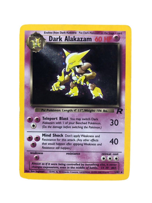 Dark Alakazam (1) - Team Rocket (TR) - 01/82 / Holo Rare - Unlimited MP