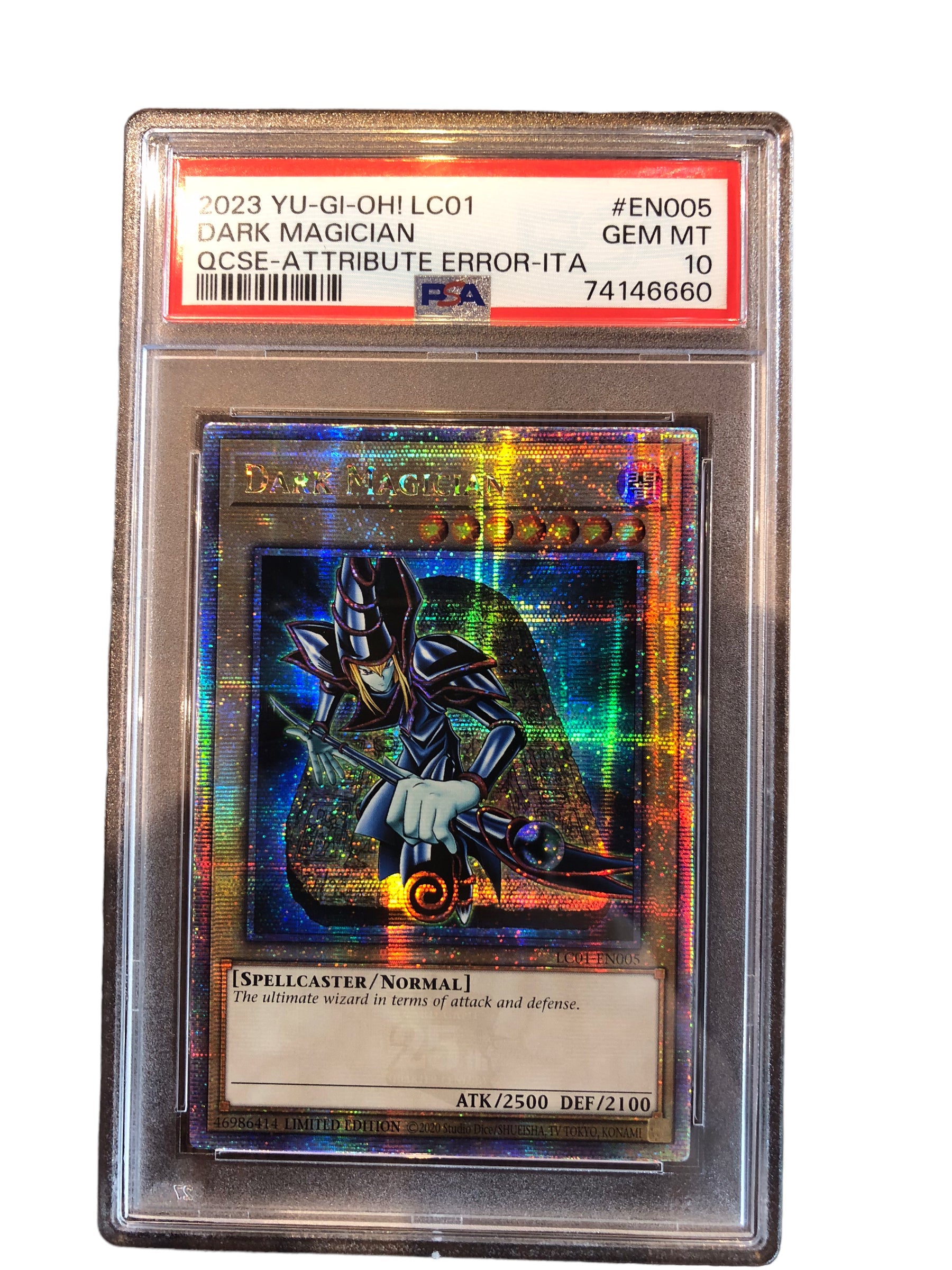 Dark Magician - LC01-EN005- Legendary Collection: 25th Anniversary Edition - Quarter Century Secret Rare - Graded PSA 10