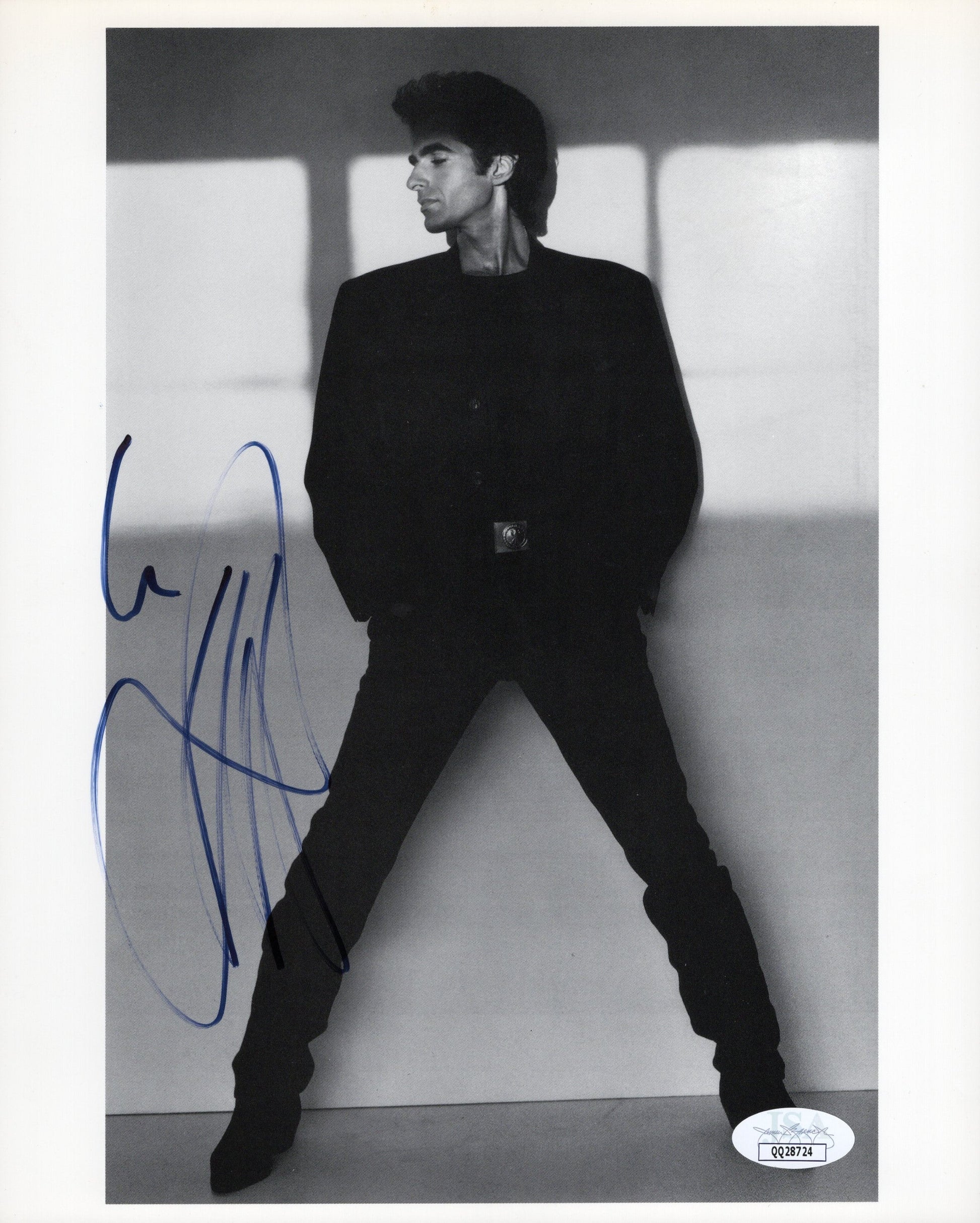 David Copperfield Signed 8x10 Photo Standing Pose JSA Certified Authentic