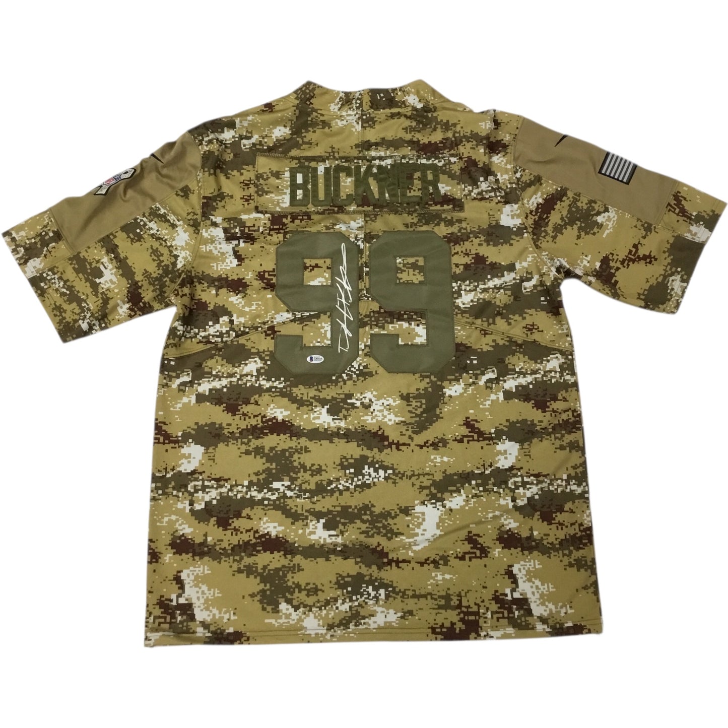 DeForest Buckner Signed San Francisco 49ers Camo Jersey (Beckett COA, Excellent Condition)