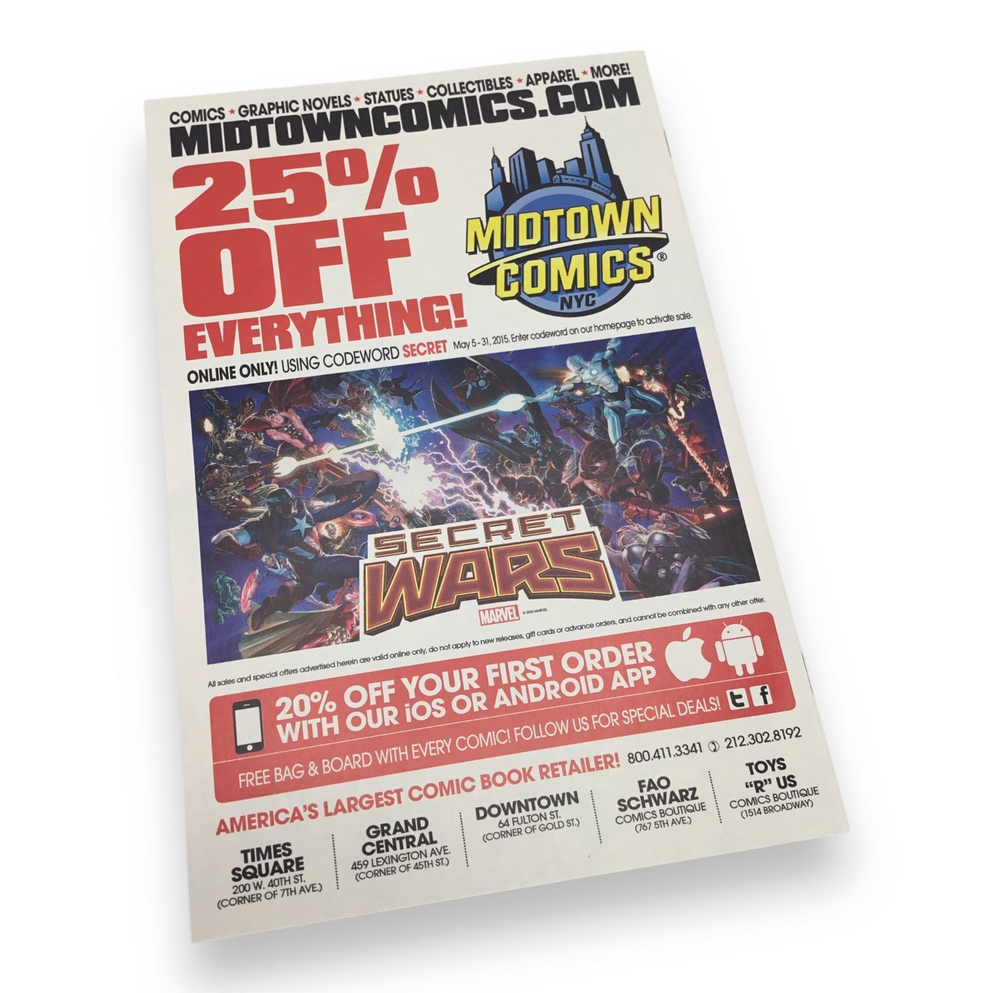 Deadpool’s Secret Secret Wars #1 (2015, Marvel Comics, Stan Lee Variant) Signed by Greg Horn