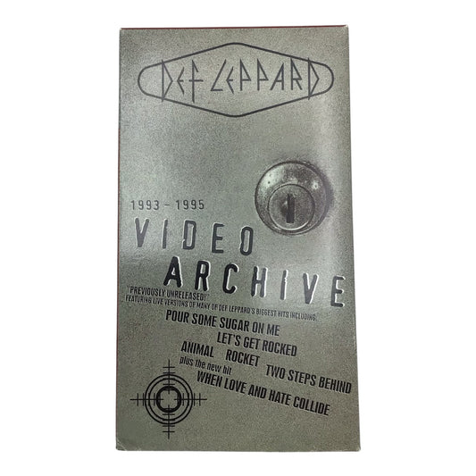 Def Leppard 1993-1995 Video Archive VHS Tape