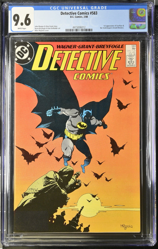 Detective Comics #583 - DC Comics 1988 - CGC 9.6 - 1st Scarface and The Ventriloquist