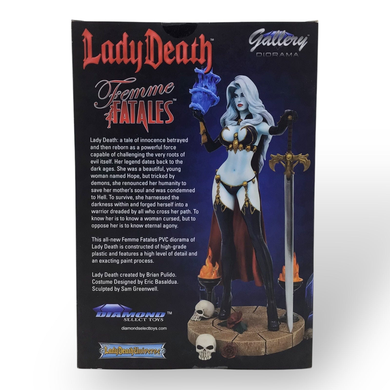 Diamond Select Femme Fatales Lady Death 9" PVC Diorama Figure