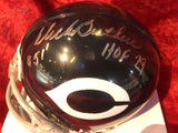 Dick Butkus Bears Guaranteed Authentic Autographed Mini-helmet Shadowbox