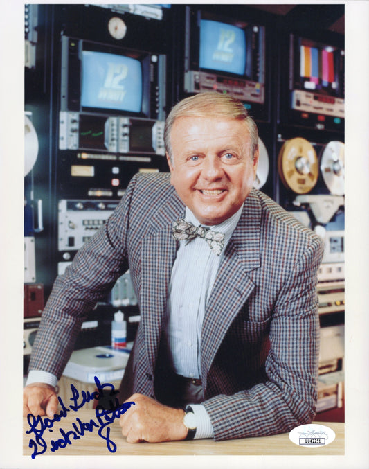 Dick van Patten Signed Photo 8x10 “Good Luck”, JSA & PSA Double Certified
