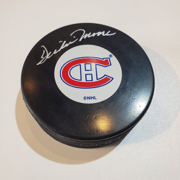 Dickie Moore Guaranteed Authentic Autographed Hockey Puck