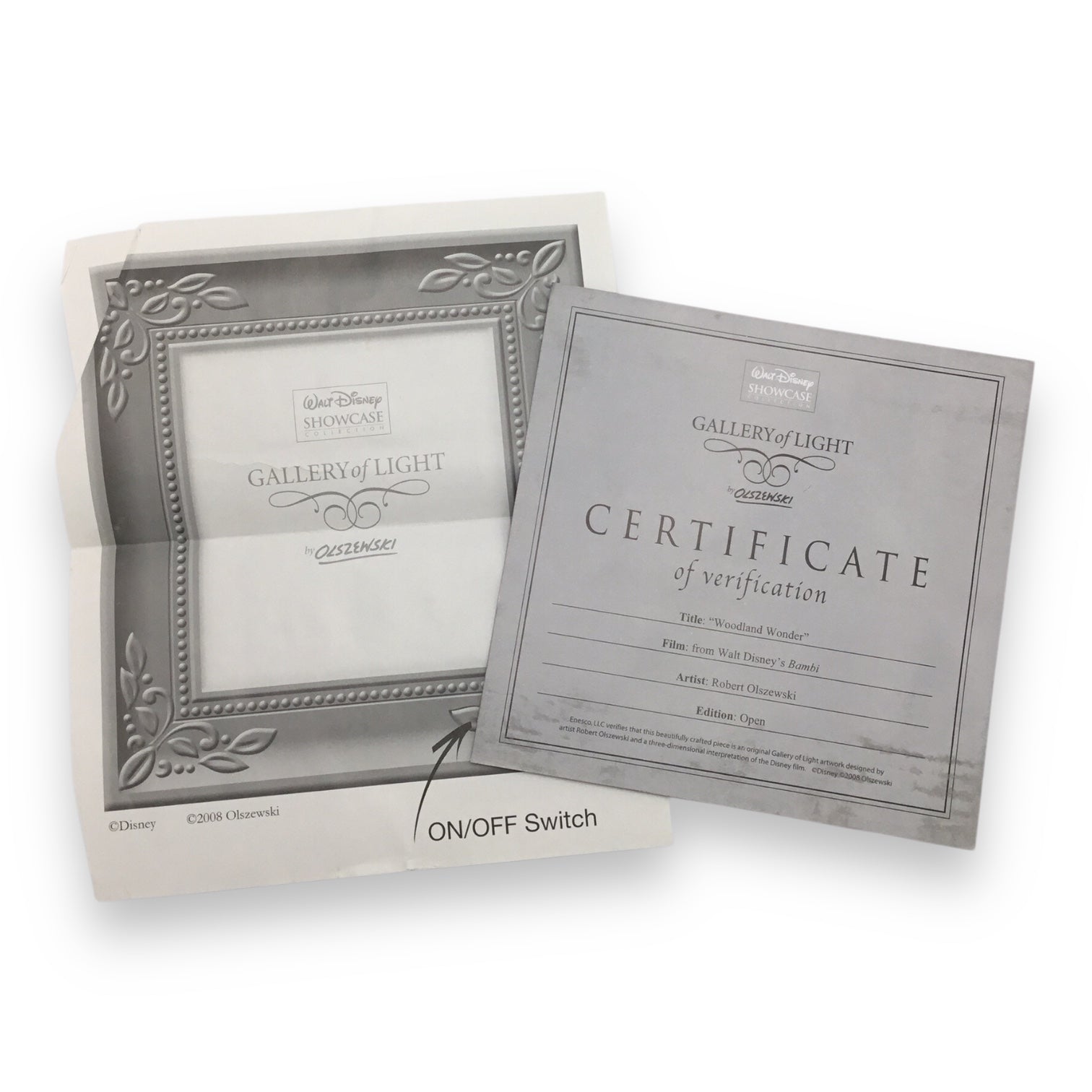 Disney Gallery of Light Bambi & Thumper Woodland Wonder by Olszewski