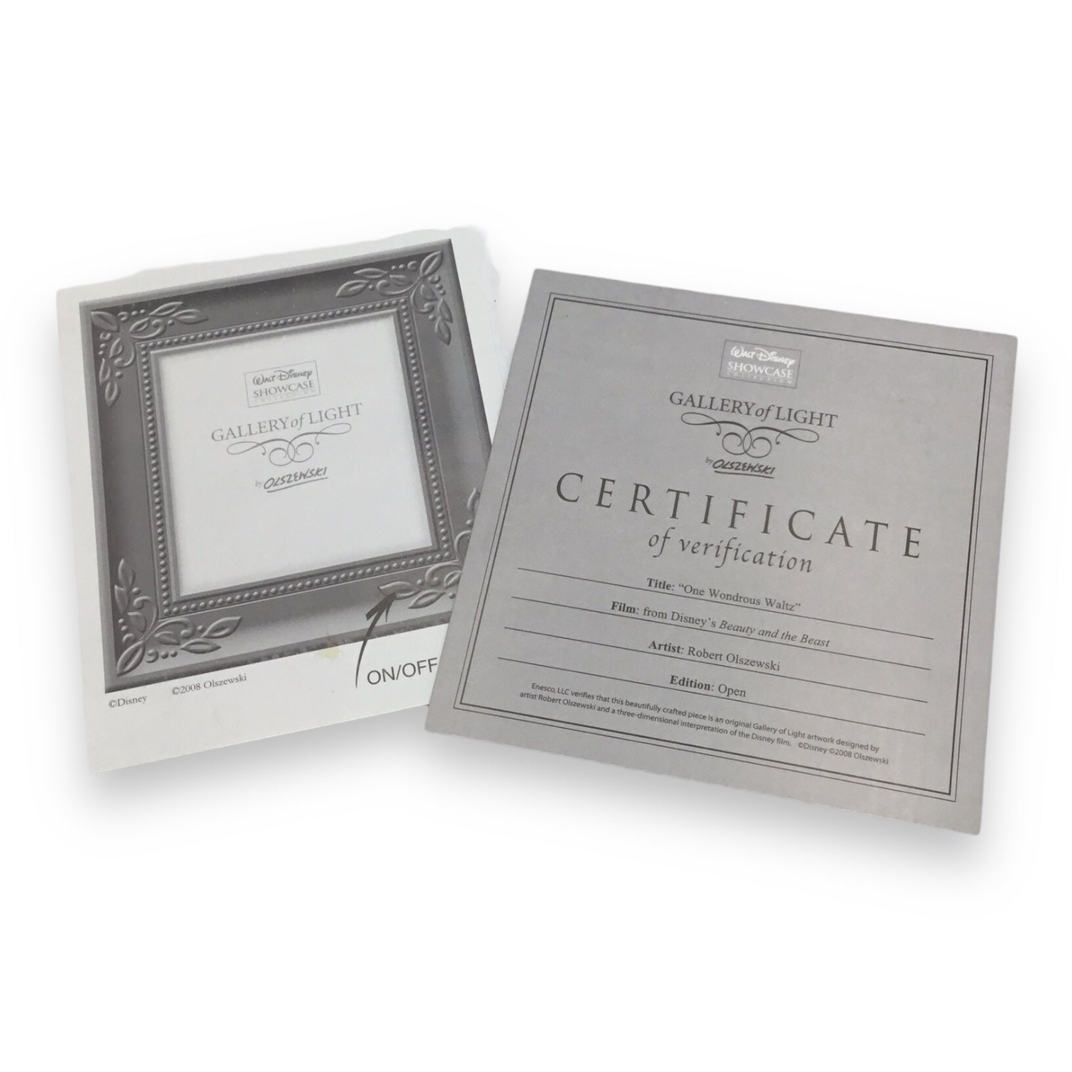 Disney Gallery of Light Beauty and the Beast One Wonderous Waltz by Olszewski