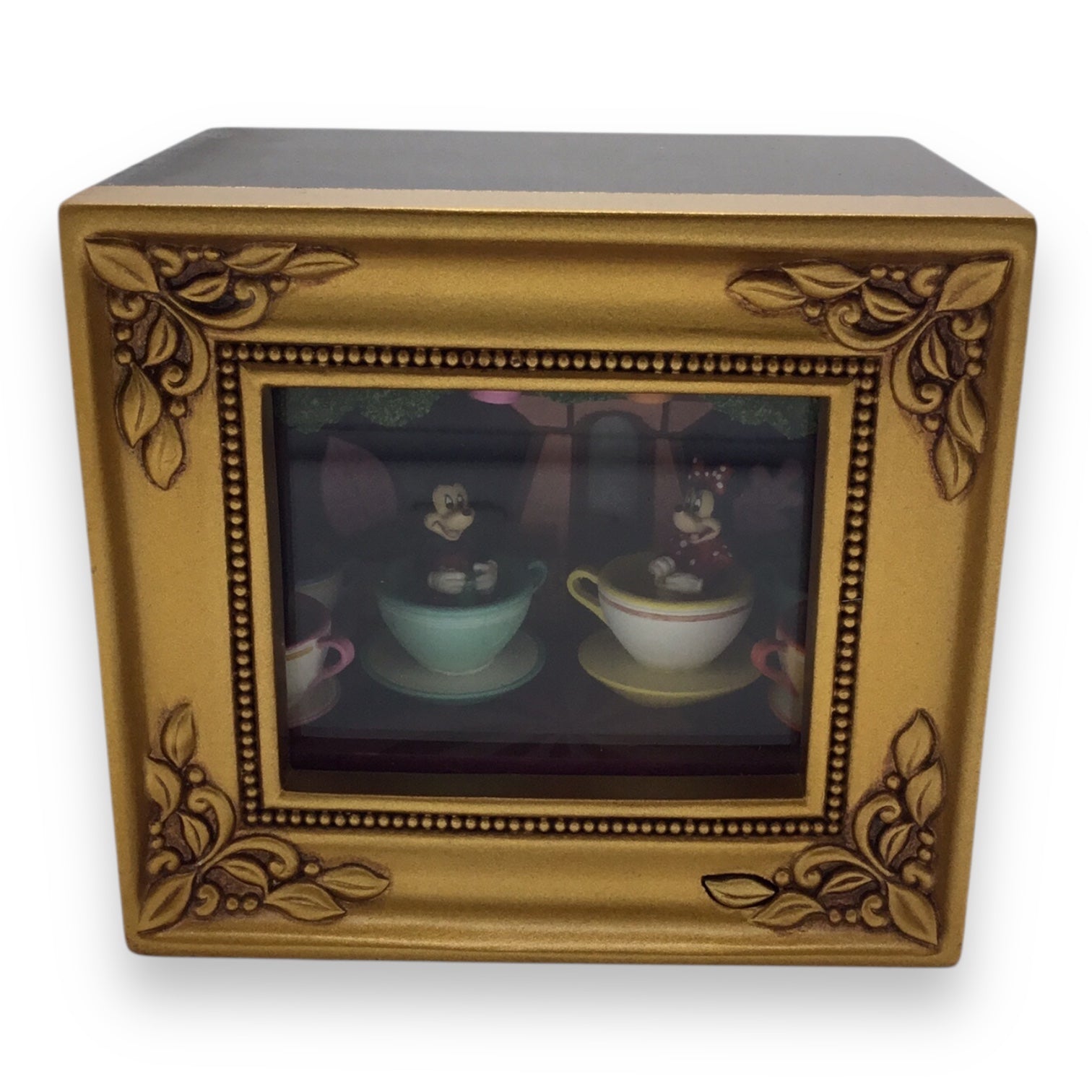 Disney Gallery of Light Mickey & Minner Mad Tea Party Attraction by Olszewski