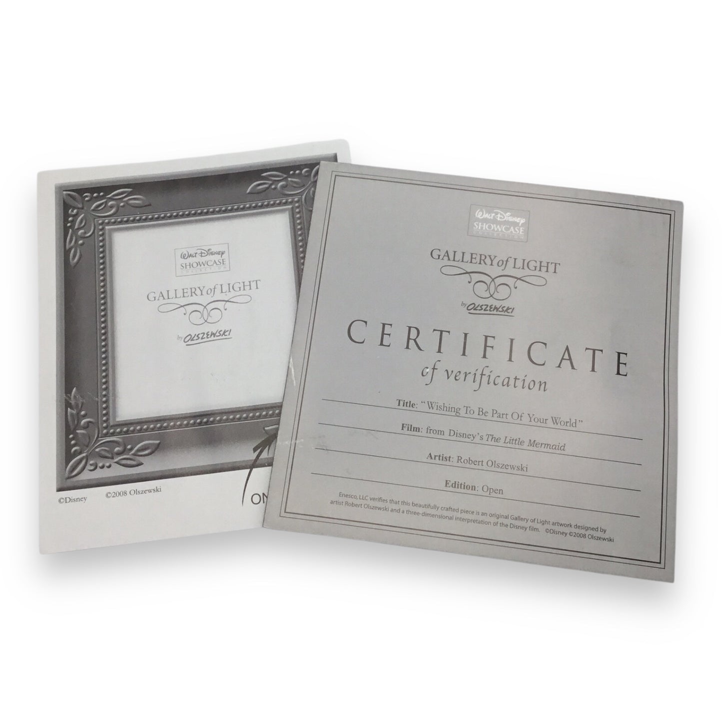 Disney Gallery of Light Princess Ariel Wishing to be Part of Your World by Olszewski