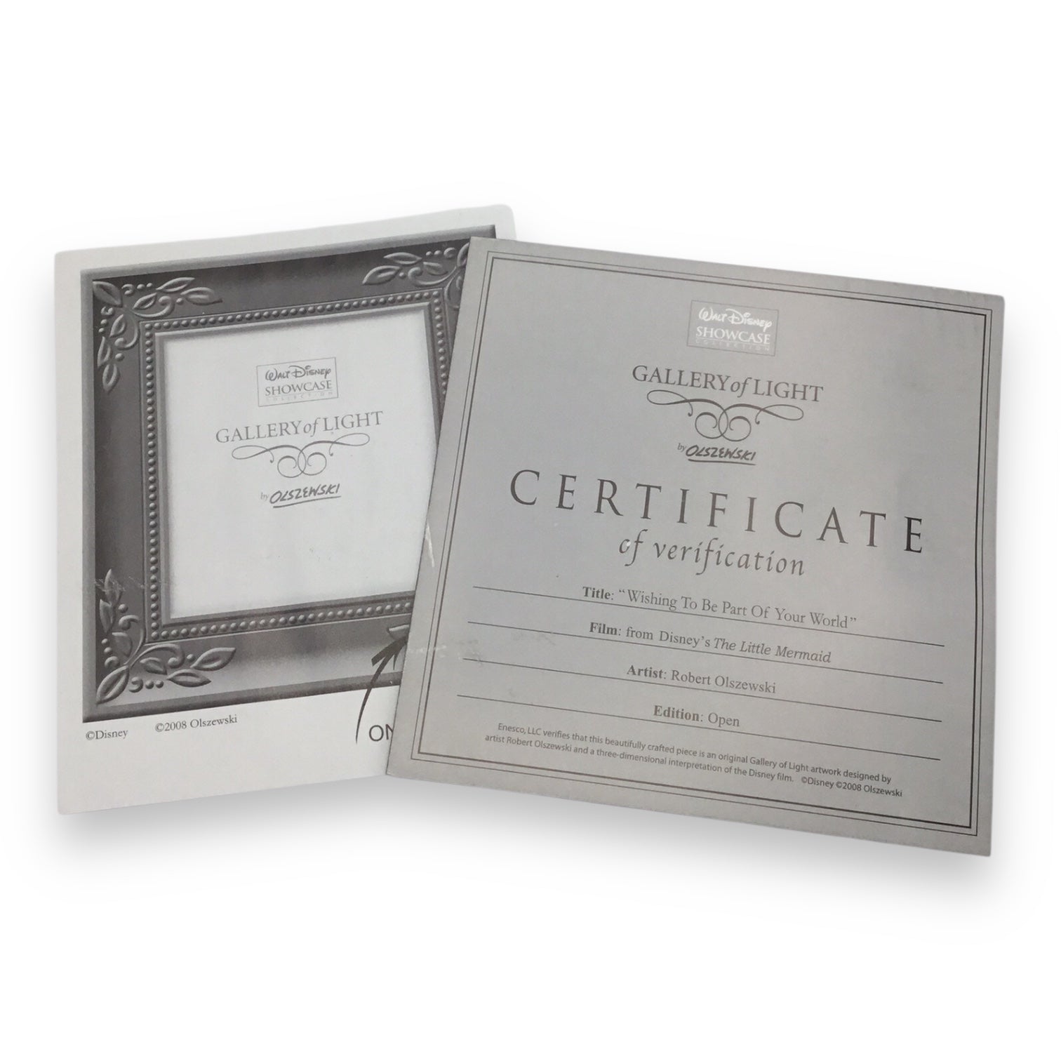 Disney Gallery of Light Princess Ariel Wishing to be Part of Your World by Olszewski