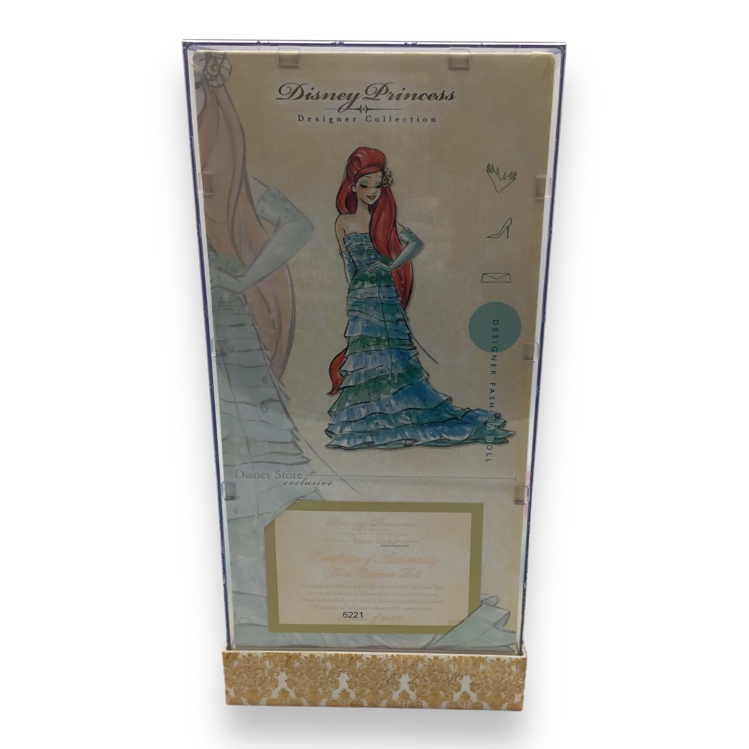 Disney Limited Edition Designer Princess Ariel - New in Box, with Original Gift Bag