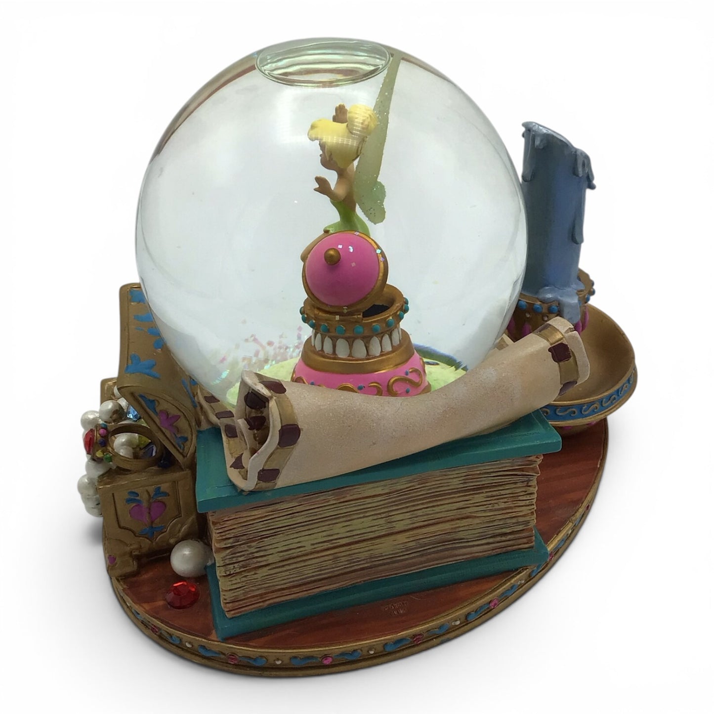 Disney Pater Pan Tinker Bell Treasure Chest Musical Snow Globe - You Can Fly