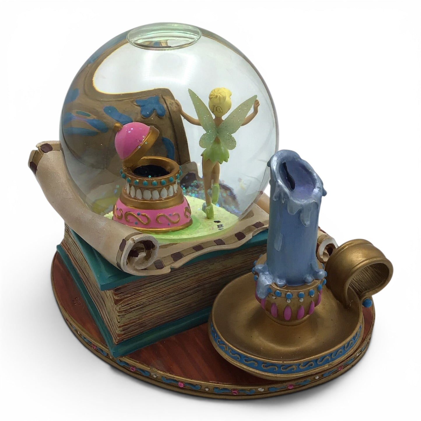 Disney Pater Pan Tinker Bell Treasure Chest Musical Snow Globe - You Can Fly