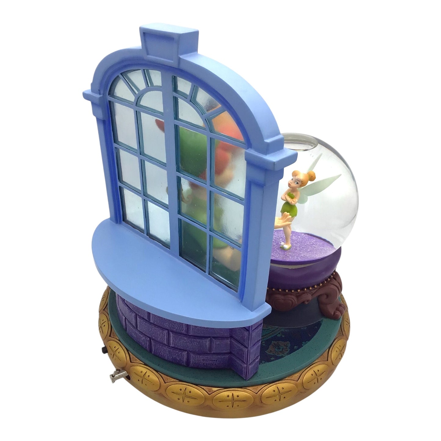 Disney Peter Pan, Wendy & Tinker Bell Musical Snow Globe – "You Can Fly!" Collectible