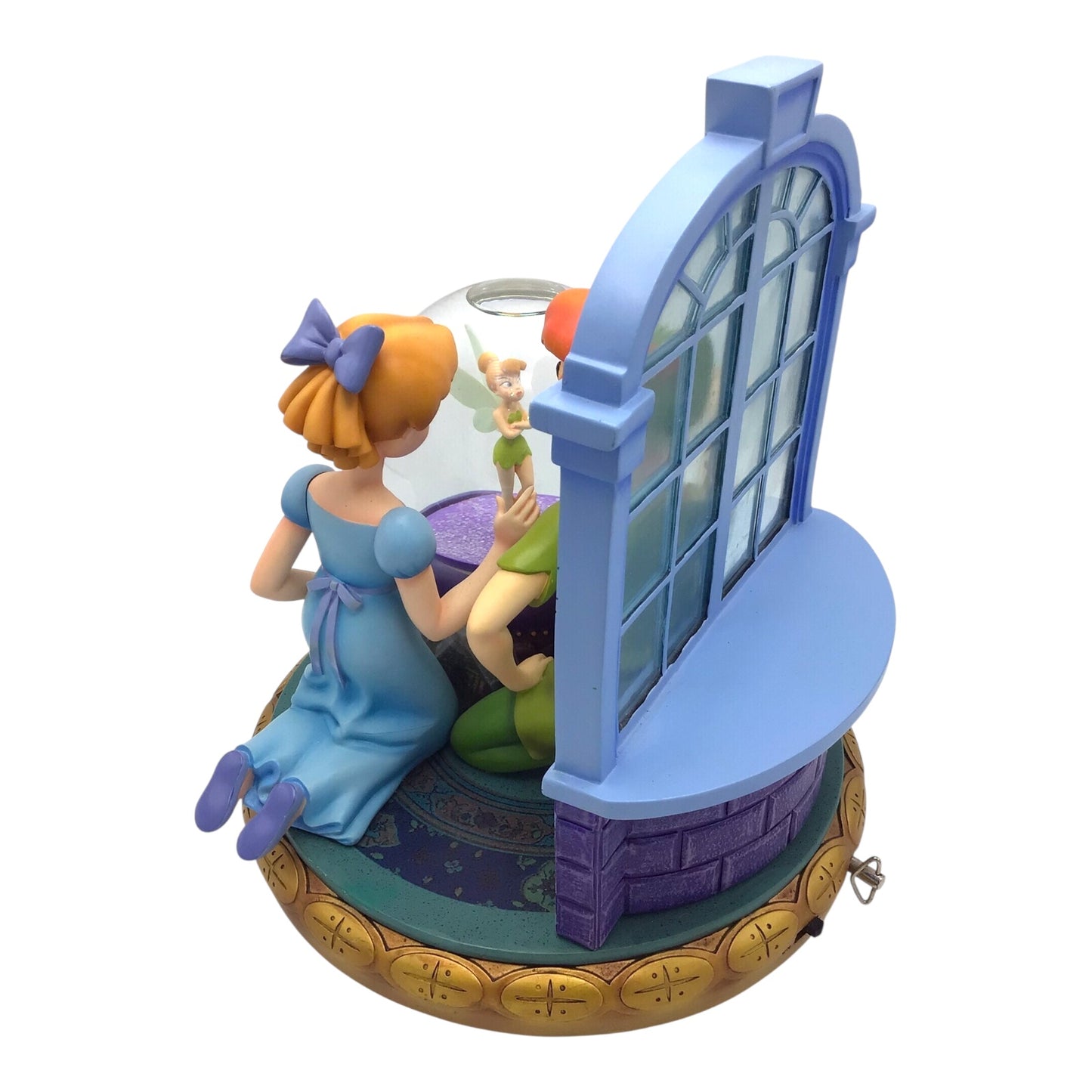 Disney Peter Pan, Wendy & Tinker Bell Musical Snow Globe – "You Can Fly!" Collectible