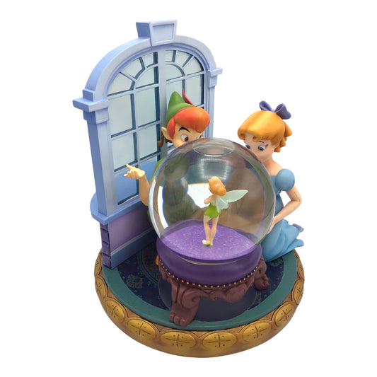 Disney Peter Pan, Wendy & Tinker Bell Musical Snow Globe – "You Can Fly!" Collectible