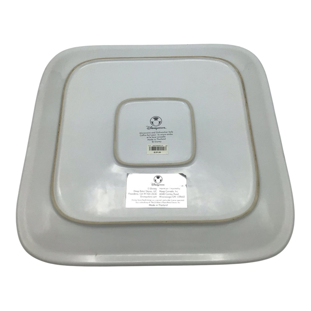 Disney Store Character Sketch Serving Tray - Tinker Bell, Donald Duck, Alice, Grumpy
