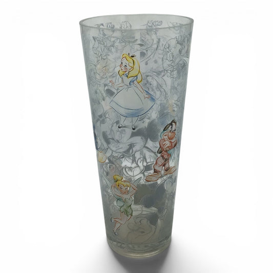 Disney Store Vase w/ Sketch Design - Donald Duck, Alice, Tinkerbell, etc