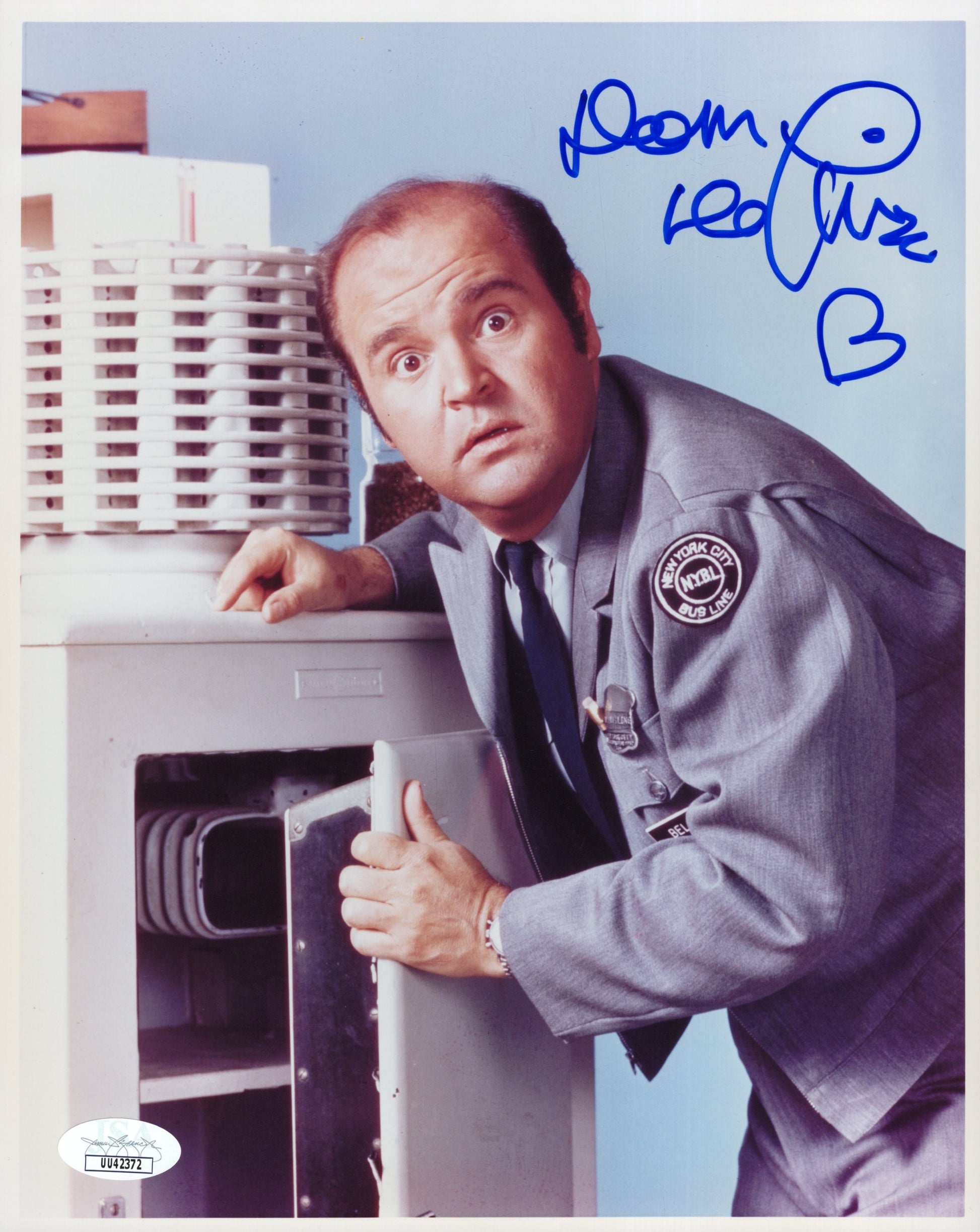 Dom Deluise Signed Photo 8x10, Dom Deluise Autograph as Stanley Belmont in Lotsa Luck, JSA and PSA Letter Double Certified Authentic UU42372