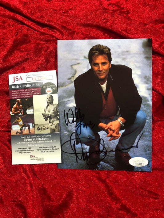 Don Johnson 5x7 Color Full Length Autographed Photo JSA Certified
