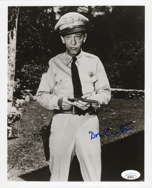 Don Knotts Signed Photo 8x10 JSA Certified Barney Fife Andy Griffith Show QQ28741