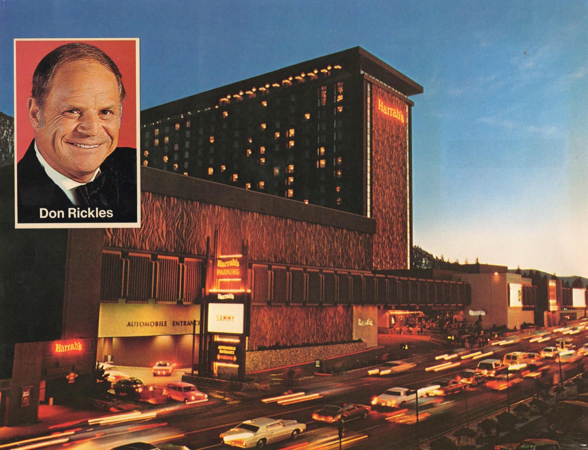 Don Rickles Signed Postcard with Theatre-Restaurant Invitation