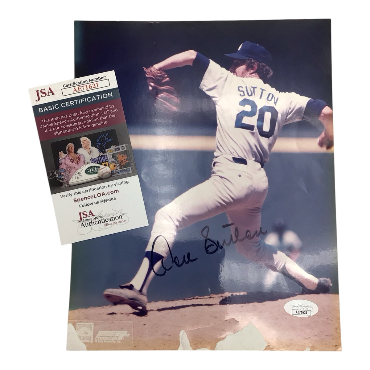 Don Sutton Signed 8x10 Photo - JSA