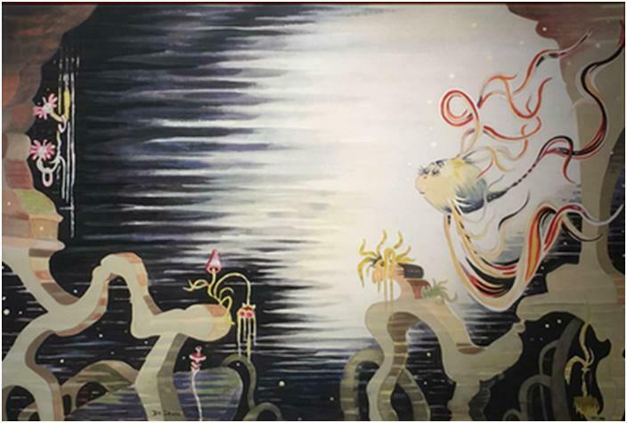 Dr Seuss THEODOR GEISEL "Flower Fish" Serigraph