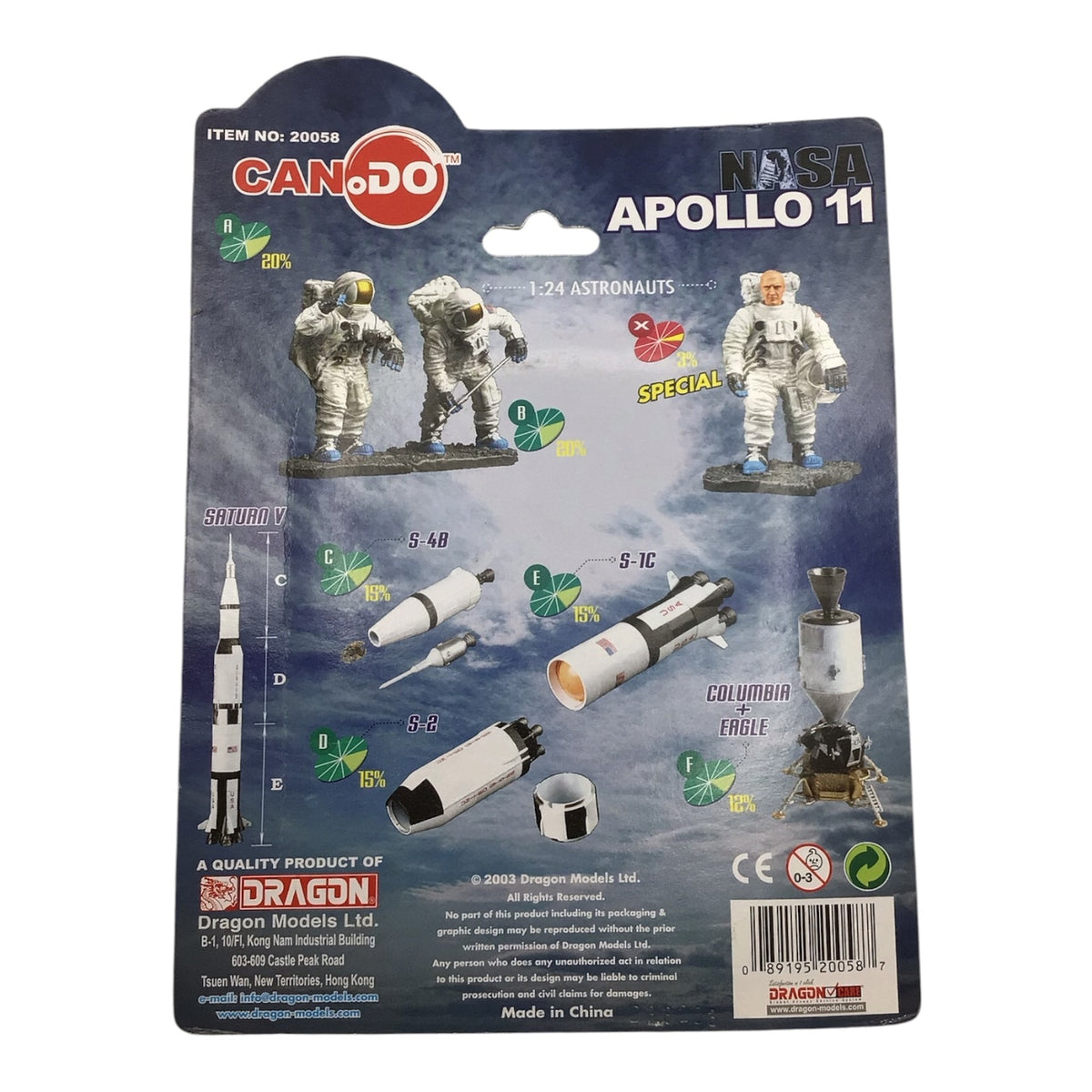 Dragon Models Can.Do NASA Apollo 11 Model