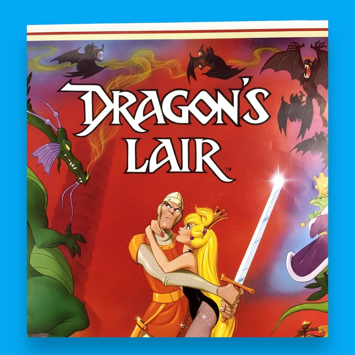 Dragon's Lair Promo Poster - Style A, 1983 Classic Retro Gaming (27 1/4" x 41")