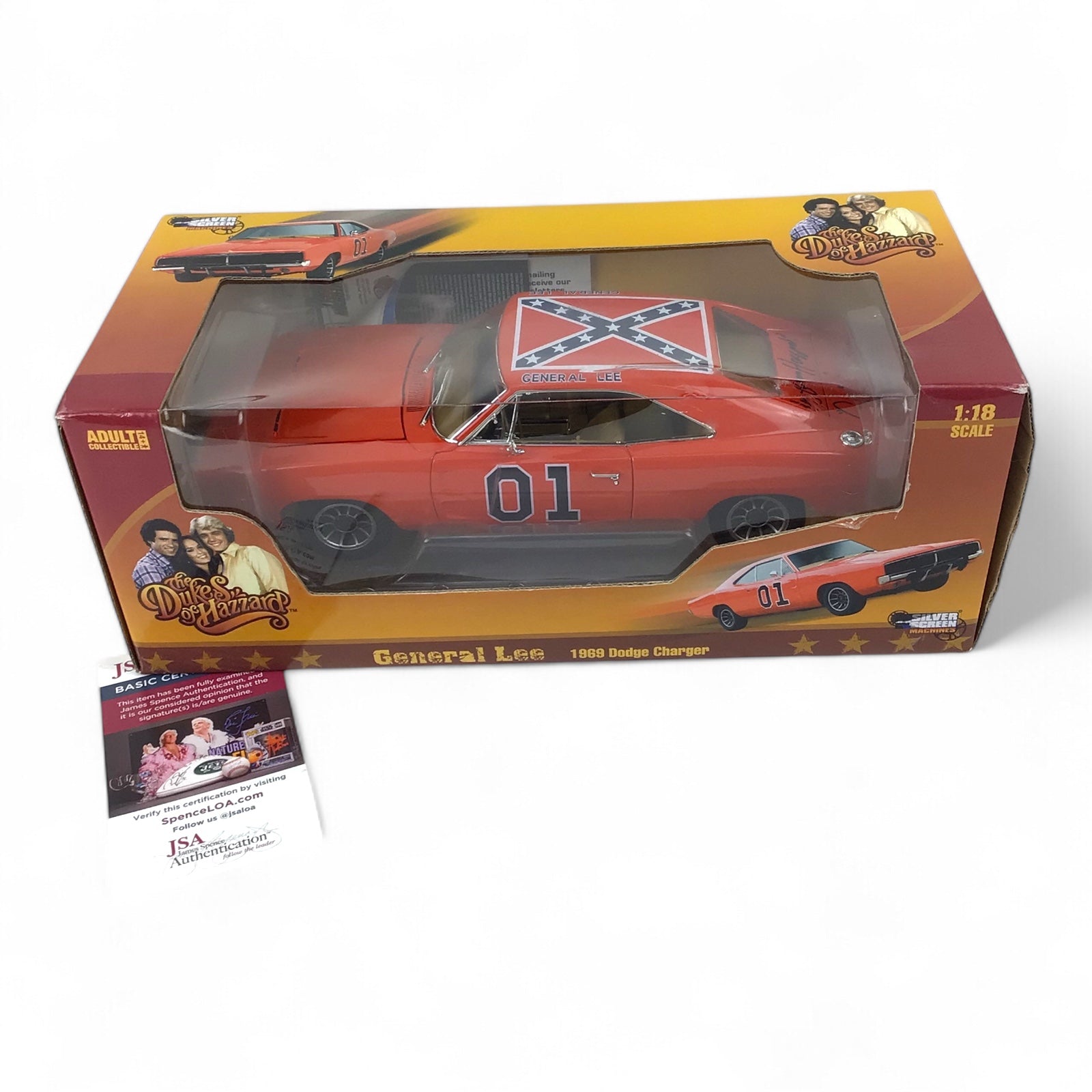 Dukes of Hazzard General Lee 1969 Dodge Charger Signed by Ben Jones (Cooter)