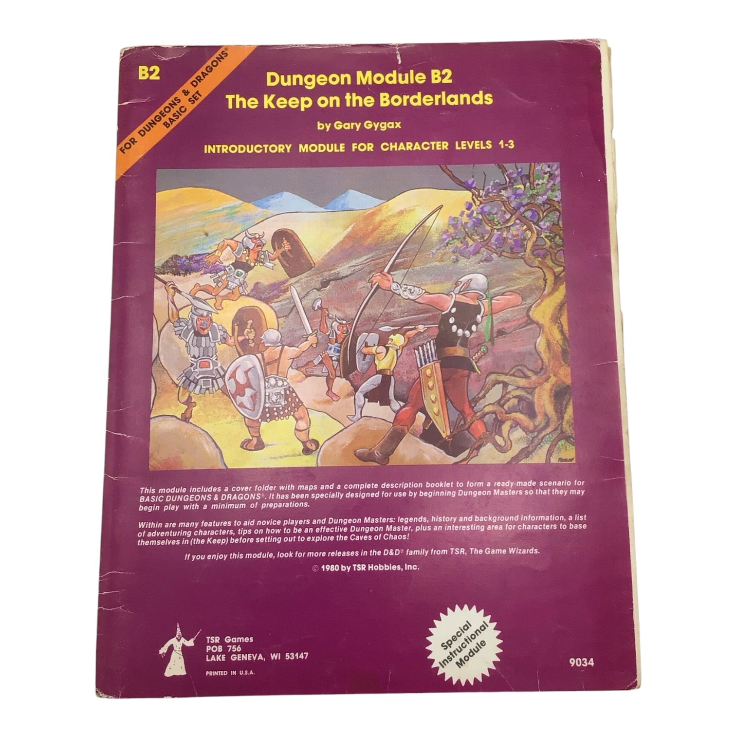 Dungeons & Dragons Module B2 The Keep on the Borderlands #9034 (1980)