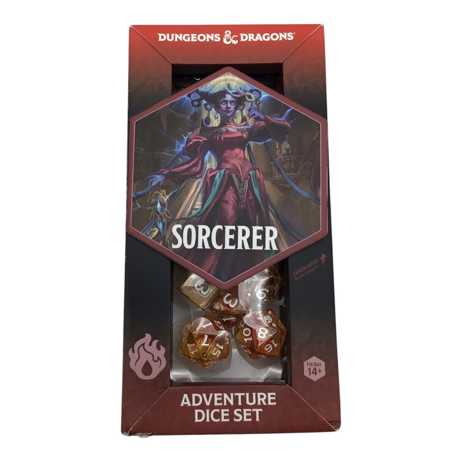 Dungeons & Dragons Sorcerer Adventure Dice Set - 16 Dice Included