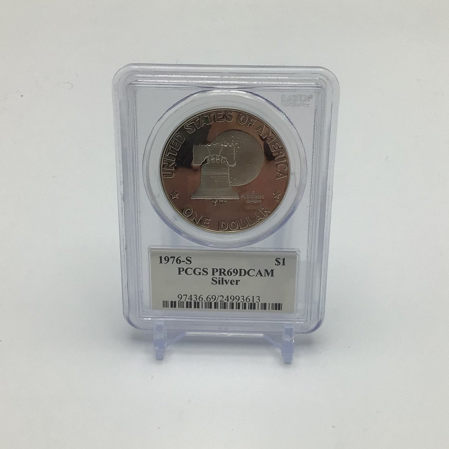 Dwight D. Eisenhower 1976-S 40th Anniversary $1 Silver Coin PCGS PR69DCAM