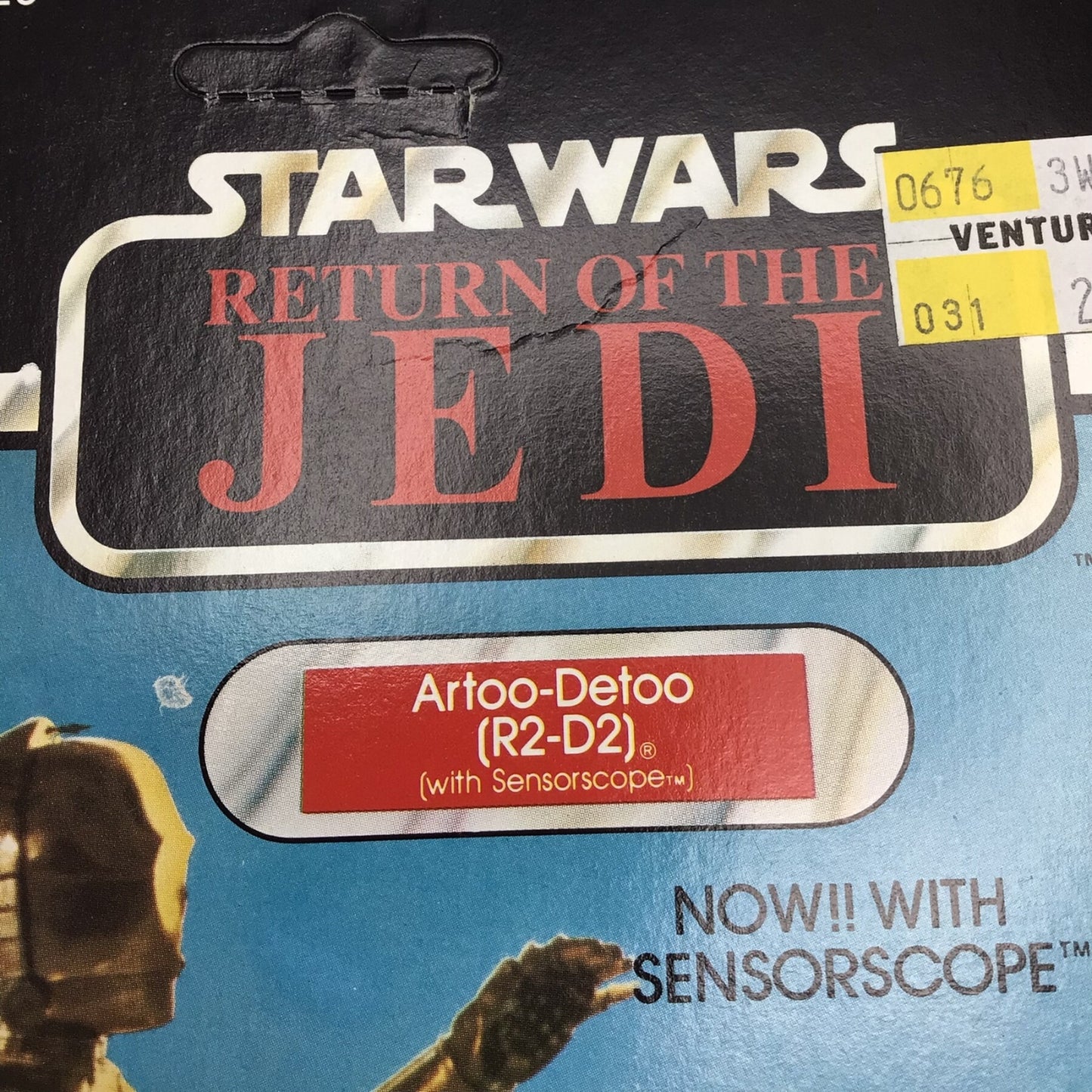 Kenner Star Wars R2-D2 with Sensorscope Action Figure – Return of the Jedi Carded Figure (Unpunched)