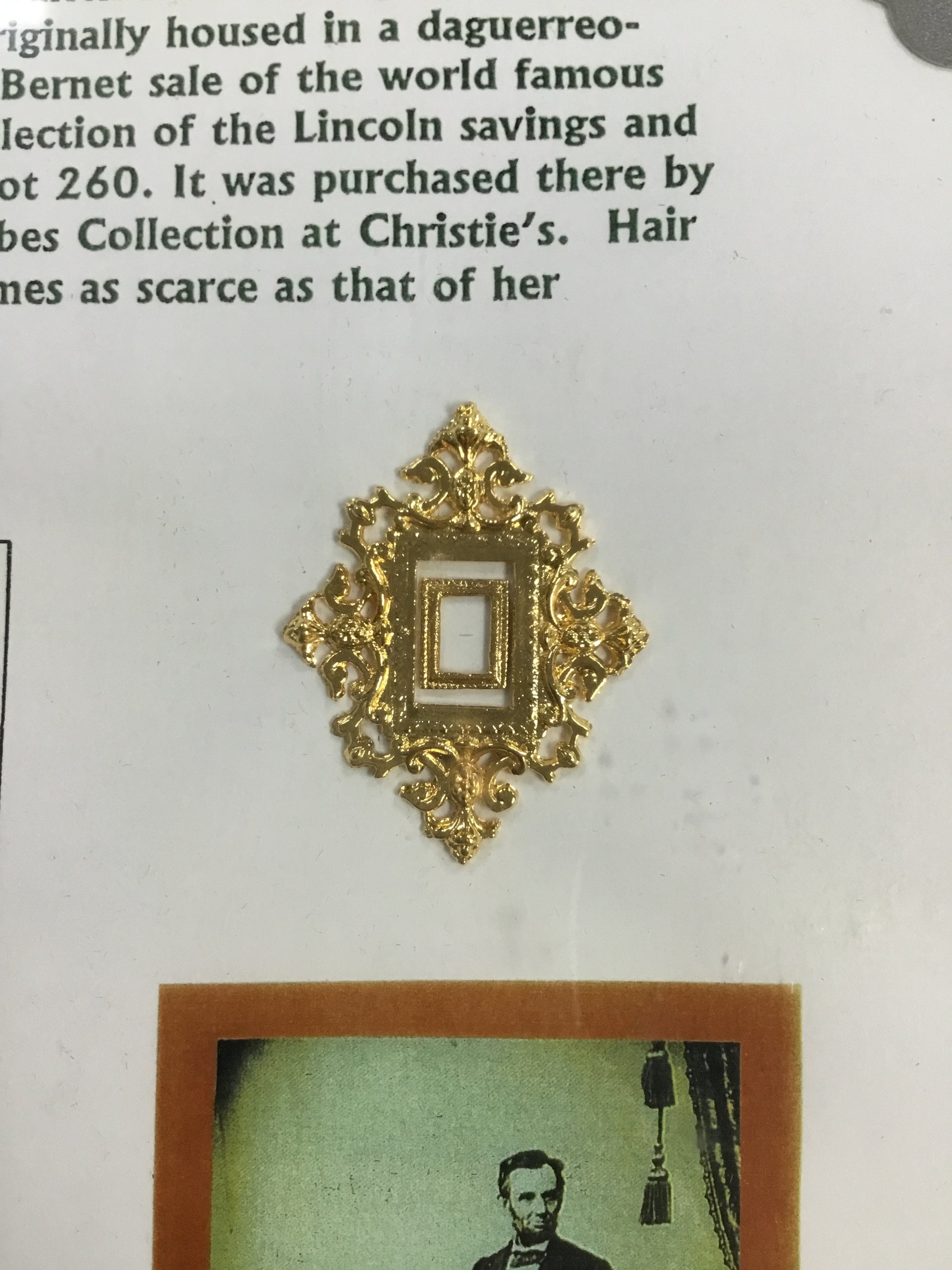 Mary Todd Lincoln Hair Clipping with COA
