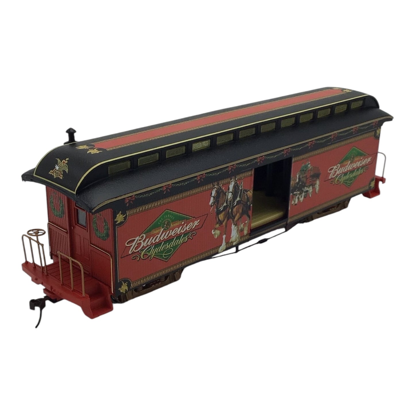 Hawthorne Village Budweiser Clydesdales Train Car w/ Tracks