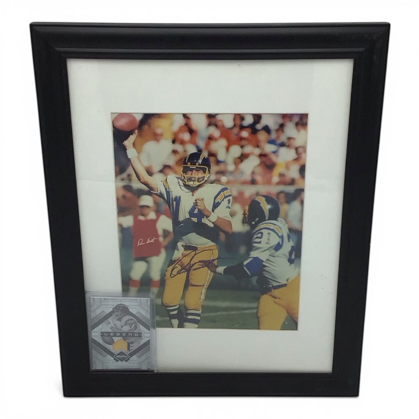 Framed Dan Fouts Signed Photo