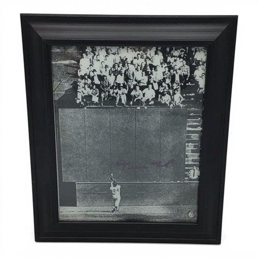Framed Willie Mays Signed Photo