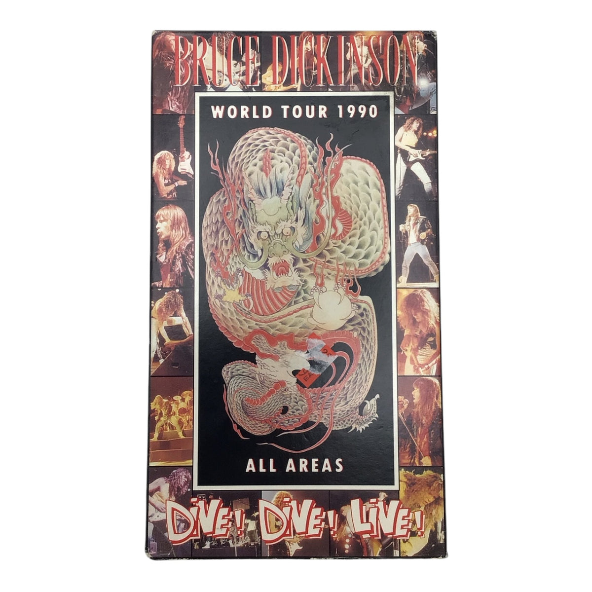 Bruce Dickinson World Tour 1990 All Areas Dive! Dive! Live! VHS Tape