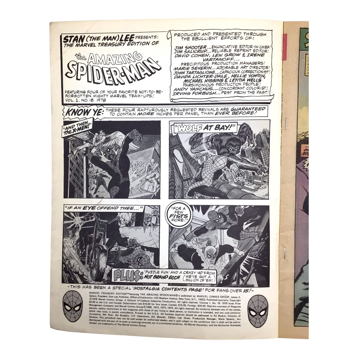 The Astonishing Spider-Man – Marvel Treasury Edition #18 (1978) – Special Collector's Edition - VF/FN - F
